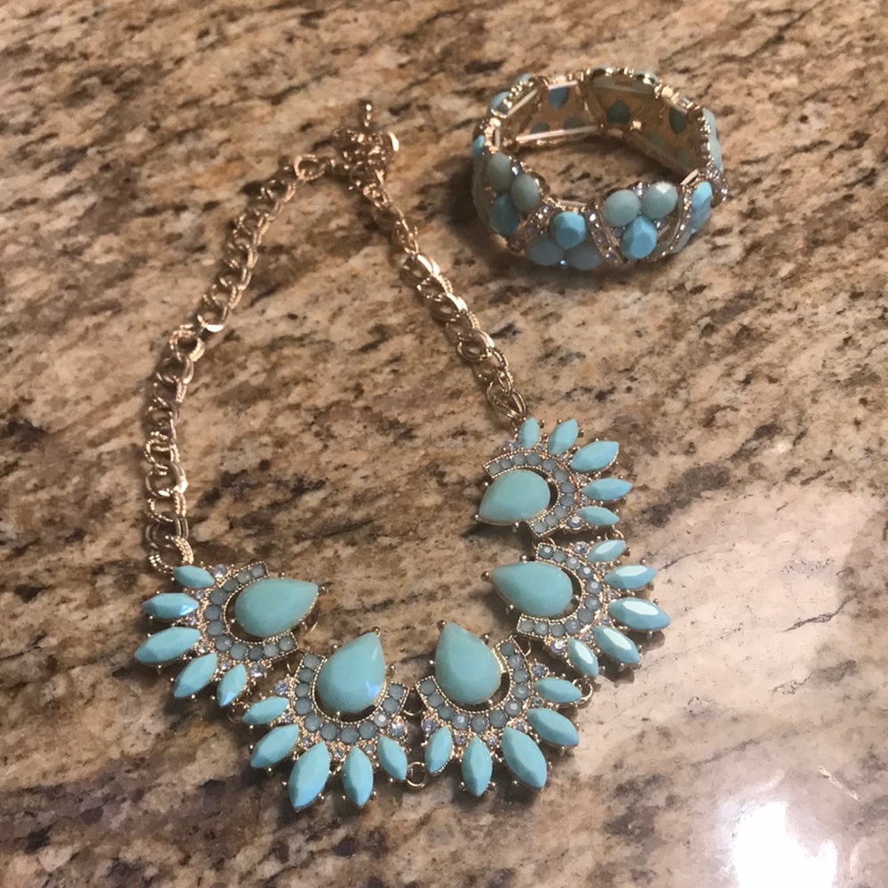 Francesca Necklace and bracelet and matching set